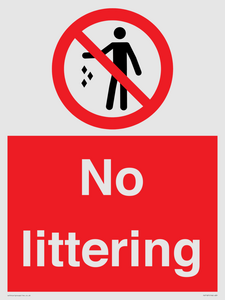 No littering